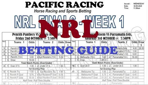 Pacific Racing and Sports Betting Guides .